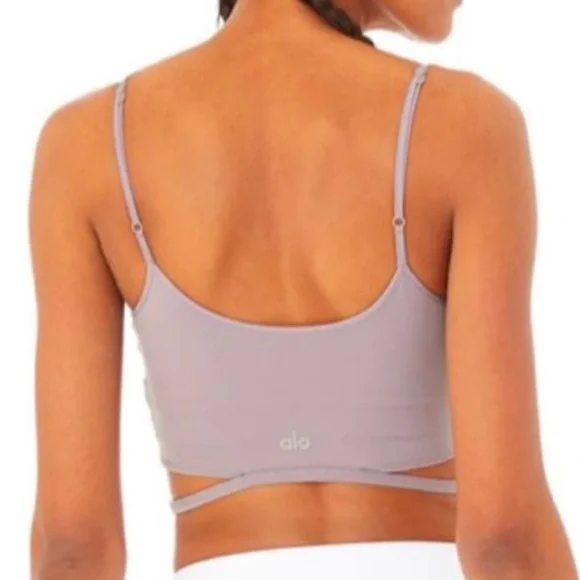 ALO Yoga Halo Bra Tank Lavender Smoke - Picture 3 of 8